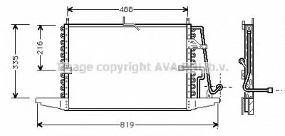 AVA QUALITY COOLING fd5239 -  Конденсатор, кондиционер